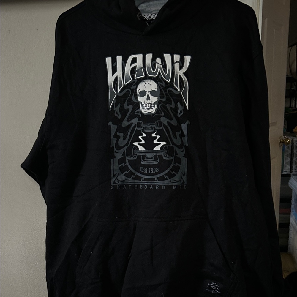 Tony Hawk Black Skull Graphic Hoodie